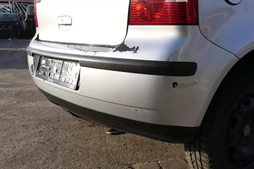 VW Polo 9N 9N3 Stoßstange Heckstoßstange hinten silber LA7W reflexsilber Mängel (151892)