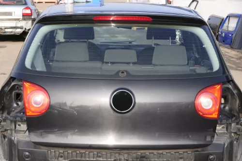 VW Golf 5 V Heckklappe hinten Kofferraumklappe + Scheibe schwarz LC9Z black magi (151925)