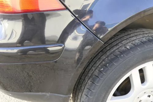 VW Golf 4 Limousine Stoßstange hinten Heckstoßstange Stoßfänger schwarz LC9Z Il (152047)