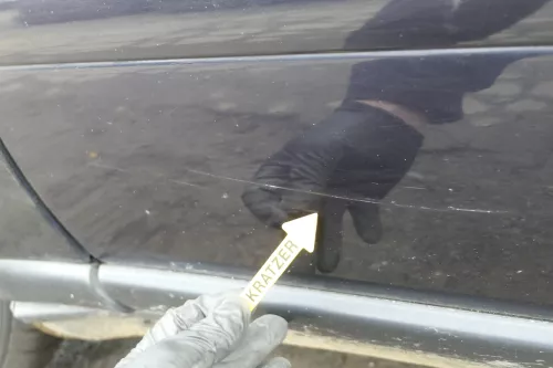 Audi A8 4D Tür Türblatt vorne links Fahrertür blau LZ5L Nur TÜRBLATT (152156)