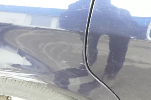 Audi A8 4D Tür Türblatt hinten rechts blau LZ5L mit Rahmen (152159)