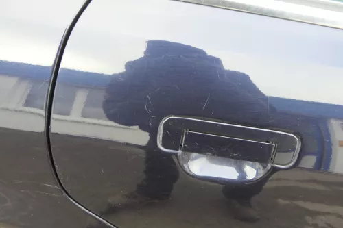 Audi A8 4D Tür Türblatt hinten rechts blau LZ5L mit Rahmen (152159)