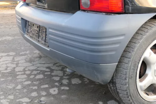 Seat Arosa 6H Stoßstange hinten schwarz grau Heckstoßstange unlackiert matt (152274)