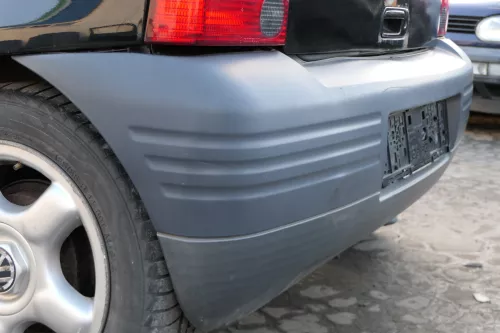 Seat Arosa 6H Stoßstange hinten schwarz grau Heckstoßstange unlackiert matt (152274)