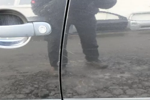 Seat Ibiza 6L Tür 4/5-Türer hinten links schwarz LC9Z blackmagi- ohne Anbauteile (152303)