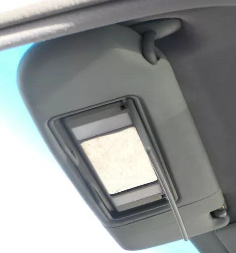 Audi A8 4D Sonnenblenden Sonnenblende vorne links 4D0857551A F85 aquablau