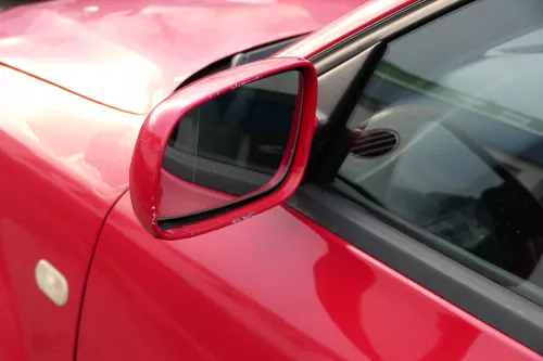 VW Passat 3BG 3B elektrischer Spiegel Außenspiegel links rot LY3D tornadorot (152396)