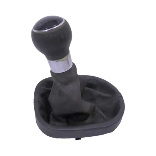 VW Touran 1T Schaltknauf Schaltsack Schaltung Schaltknüppel schwarz Leder Kunstl (152453)