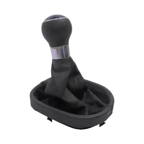 VW Touran 1T Schaltknauf Schaltsack Schaltung Schaltknüppel schwarz Leder Kunstl (152453)