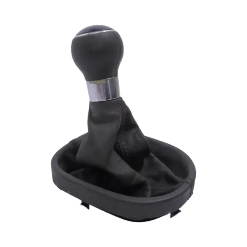 VW Touran 1T Schaltknauf Schaltsack Schaltung Schaltknüppel schwarz Leder Kunstl (152453)