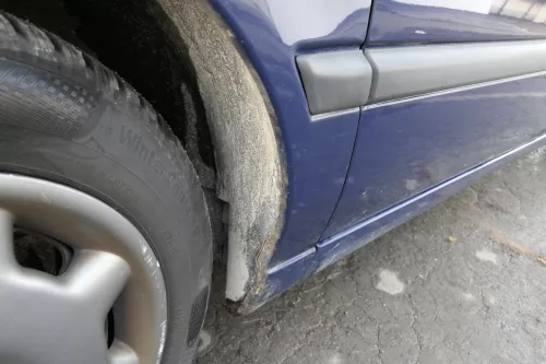 VW Golf 3 1H Kotflügel vorne links blau LA5E (152463)