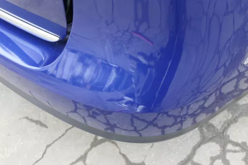 VW Passat 3C Kombi Stoßstange hinten Heckstoßstange Stoßfänger blau LC5E PDC (152703)