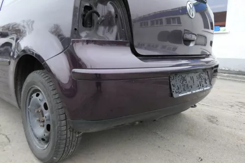 VW Polo 9N 9N3 Stoßstange Heckstoßstange hinten lila LC3W rosewoodred (152741)