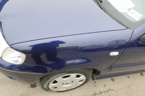 VW Polo 6N2 Kotflügel vorne links blau LB5N indigoblau (bis auf den Schweller) (152751)