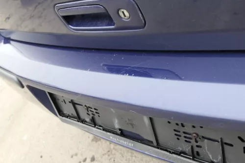 VW Polo 6N2 Stoßstange hinten Heckstoßstange Stoßfänger blau LB5N indigoblau bla (152759)