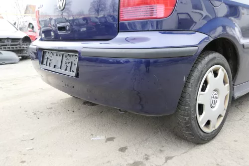 VW Polo 6N2 Stoßstange hinten Heckstoßstange Stoßfänger blau LB5N indigoblau bla (152759)