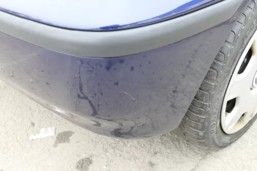 VW Polo 6N2 Stoßstange hinten Heckstoßstange Stoßfänger blau LB5N indigoblau bla (152759)