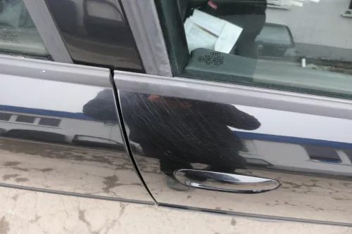 Audi A4 B6 8E nur Türblatt Tür vorne rechts Beifahrertür schwarz LY9B brilliants (152813)