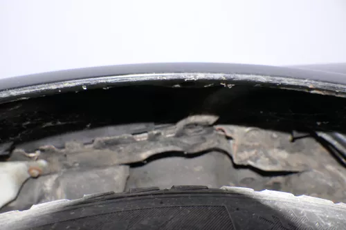 Audi A4 8E B6 Kotflügel vorne links schwarz LY9B brilliantschwarz - Delle (152814)