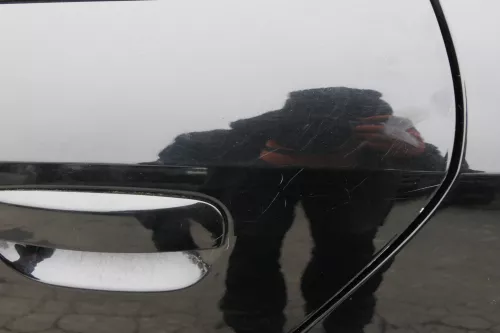 Audi A4 B6 8E Türblatt Tür hinten links schwarz LY9B bril Kombi Avant mit Rahmen (152816)