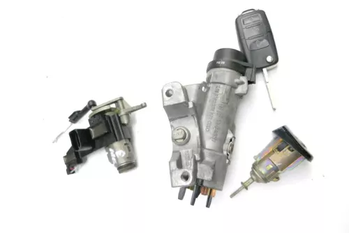 VW Polo 9N 9N3 Schloßsystem 1 Türschloß 1x Schlüssel Zündschloß Heckschloß hint