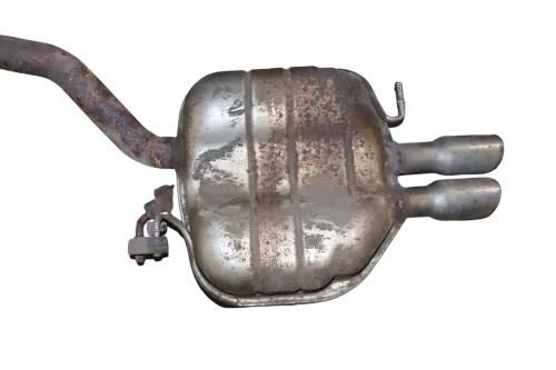 VW Passat 3C Auspuff Endschalldämpfer Mittelschalldämpfer 2,0 TDI BMP 103kw BVD (153356)