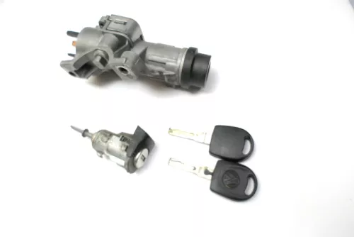 VW Polo 9N 9N3 Schloßsystem 1x Türschloß 2x Schlüssel Zündschloß
