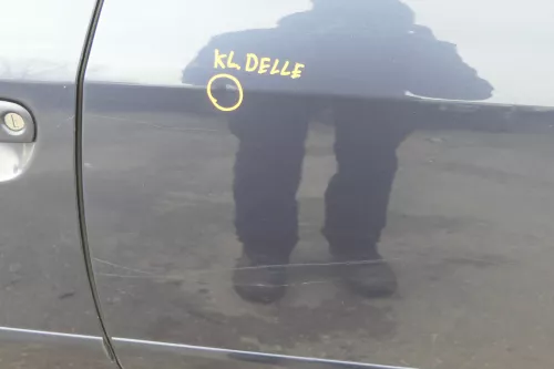 Audi A6 4B C5 Tür Türblatt hinten links blau LY5X aquablau mit Rahmen (153936)