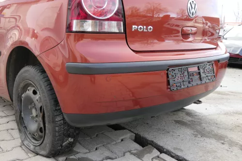 VW Polo 9N 9N3 Stoßstange Heckstoßstange hinten orange LA2W PDC (154007)
