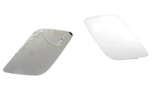 Audi A6 4F Allroad Stoßstange vorne Kappe Abdeckung silber links + rechts Kappen