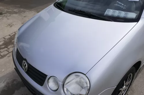 VW Polo 9N Motorhaube Klappe vorne silber grau LA7W reflexsilber bisca.Bj.2004 K (154797)