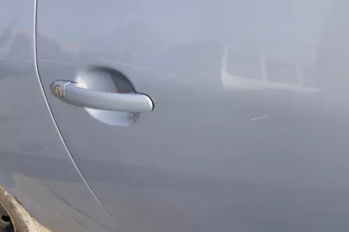 VW Lupo 6E 3L FSI Tür vorne rechts Beifahrertür grau blau LR7V (mechanis Fenster (154833)