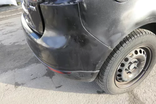 VW Golf 5 Plus 5M1 V Stoßstange hinten Heckstoßstange Stoßfänger schwarz LC9Z (154918)