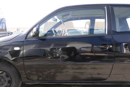 VW Lupo Seat Arosa Tür vorne links Fahrertür schwarz L041 (mechanischer FH 4940
