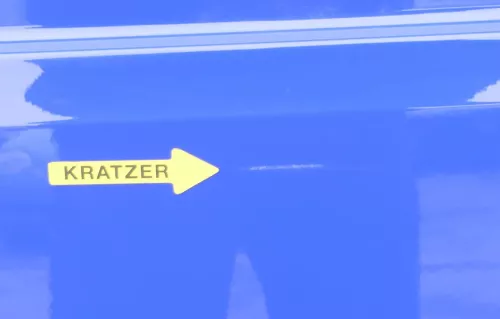 VW Crafter 7C MAN TGE Tür hinten rechts Heckklappe Hecktür Flügeltür blau R502 m (155029)