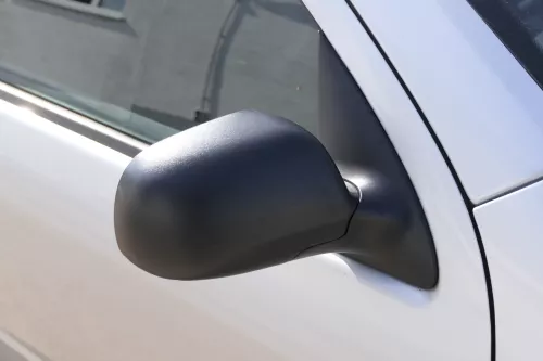 Skoda Fabia 6Y elektrisch Spiegel Außenspiegel rechts grau blau LF7V 9901 Glas (155113)