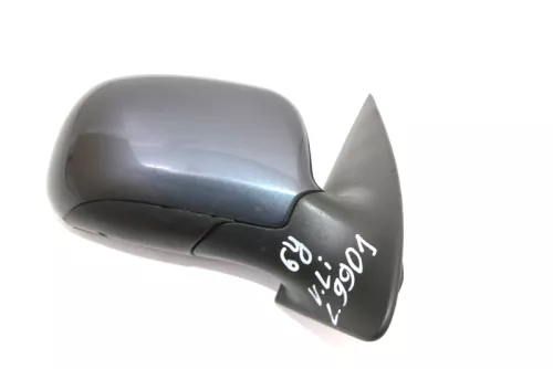 Skoda Fabia 6Y elektrisch Spiegel Außenspiegel rechts grau blau LF7V 9901 Glas (155113)