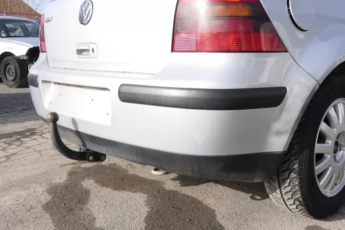 VW Golf 4 Limousine Stoßstange hinten Heckstoßstange Stoßfänger silber grau (155189)