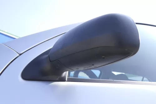 Skoda Fabia 6Y mechanischer Spiegel Außenspiegel links schwarz Glas (155358)