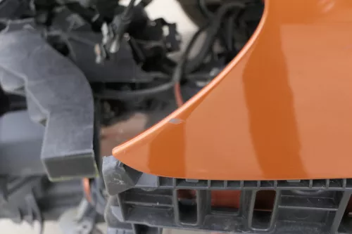 VW Touran 1T Kotflügel vorne links orange LA3U Cross Facelift (155377)