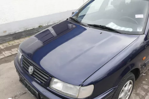 VW Passat 3A 35i Motorhaube Klappe vorne vorn Haube blau LN5Y (155405)