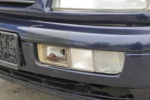 VW Passat 3A 35i Stoßstange vorne Frontstoßstange mit Pralldämpfe vorn blau LN5Y (155408)