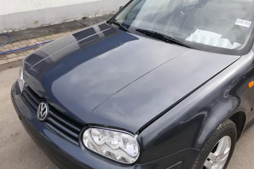 VW Golf 4 Motorhaube Haube Klappe vorne grau LC7V blue anthrazit - Hagel Dellen (155489)