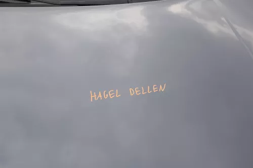 VW Golf 4 Motorhaube Haube Klappe vorne grau LC7V blue anthrazit - Hagel Dellen (155489)