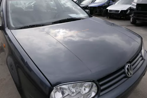 VW Golf 4 Motorhaube Haube Klappe vorne grau LC7V blue anthrazit - Hagel Dellen (155489)