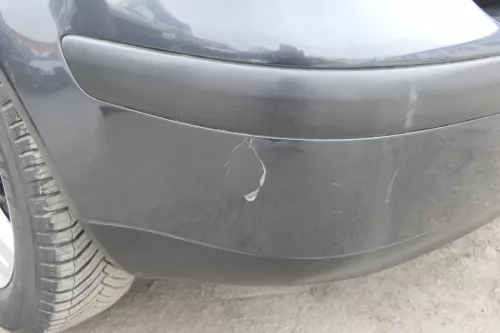 VW Golf 4 Limousine Stoßstange hinten Heckstoßstange Stoßfänger blau grau LC7V (155501)