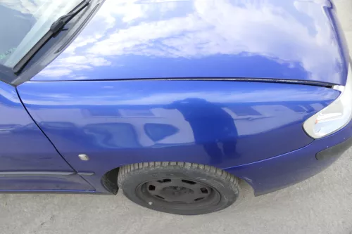 VW Caddy 9K Polo Variant 6Kv Kombi Kotflügel vorne rechts blau LS5N (155556)