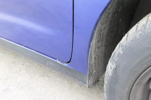 VW Caddy 9K Polo Variant 6Kv Kombi Kotflügel vorne rechts blau LS5N (155556)