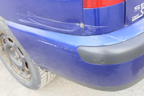 Seat Cordoba Vario Kombi Variant Stoßstange hinten Heckstoßstange blau LS5N (155564)