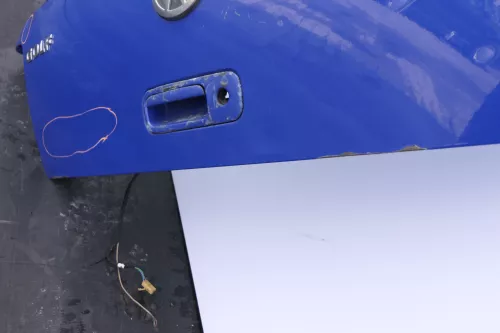 VW Golf 4 Limousine Heckklappe Kofferraumklappe Klappe hinten blau LW5Z - Delle (155572)